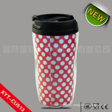 270ml/300ml/350ml Plastic coffee cup, plastic cup with lid, plastic cup printing machine